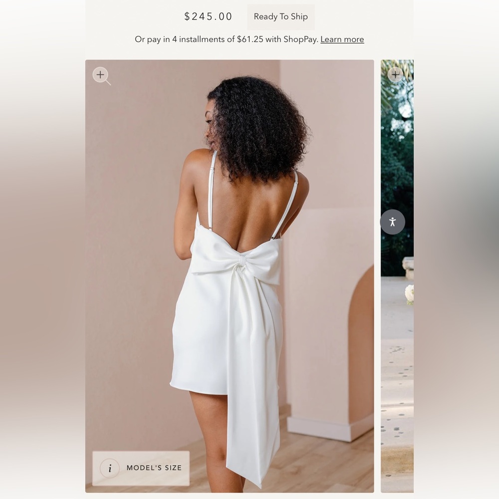 Revelry Bow Back Dress